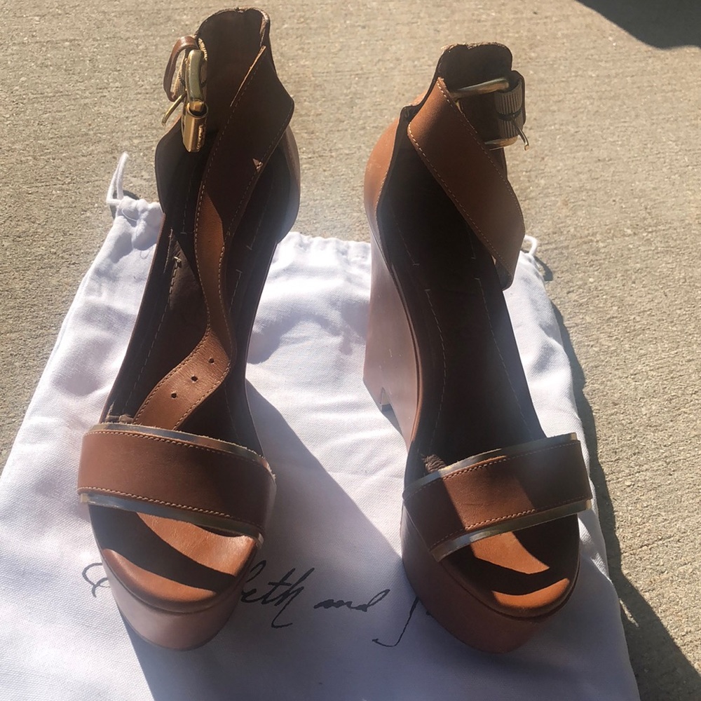 Elizabeth and James platform wedges
